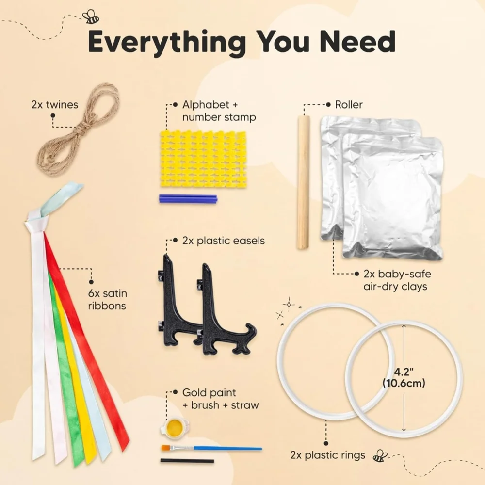 Gold‎ Hand and Footprint Ornaments KIT